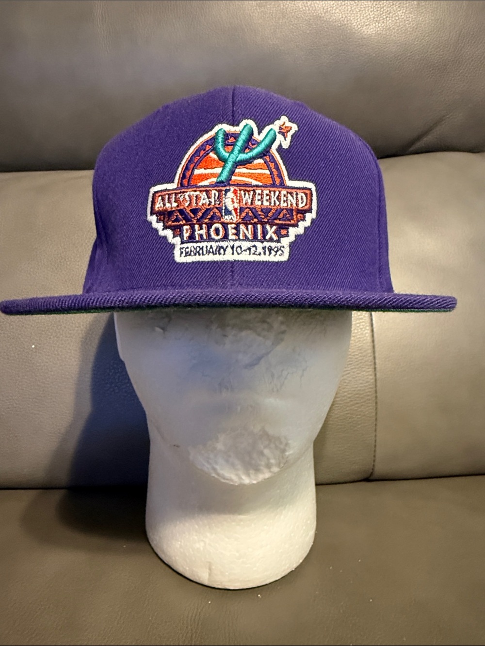All-Star weekend Phoenix Mitchell & Ness Purple&White Hardwood Classics Snapback